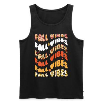 Herbststimmungen Herbstfarben Ahornblätter - Männer Premium Bio Tank Top - Schwarz - Vorne - AI Model Male 178 light (178cm)