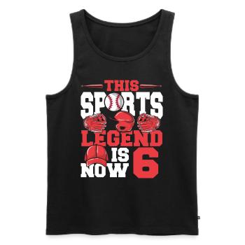This sports legend is now 26, baseball game - Men's Premium Organic Tank Top - black - Front - Michal (187cm)