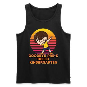 Goodbye Pre-k Hello Kindergarten Dab - Men's Premium Organic Tank Top - black - Front - Michal (187cm)
