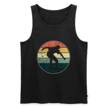 Skateboard - Männer Premium Bio Tank Top - Schwarz - Vorne - Michal (187cm)