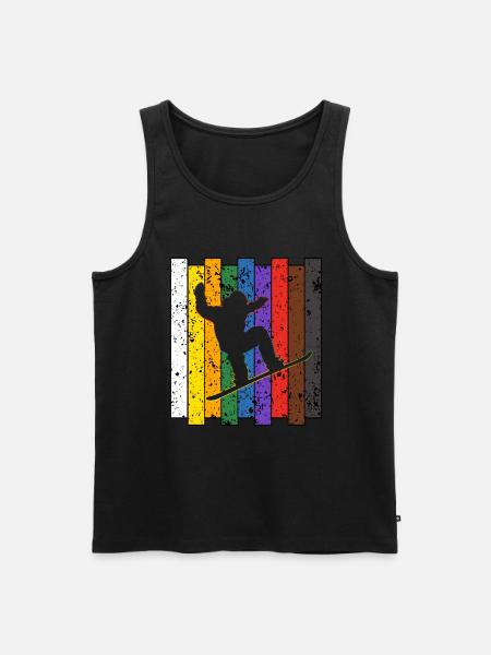 Snowboarding - Men's Premium Organic Tank Top - black