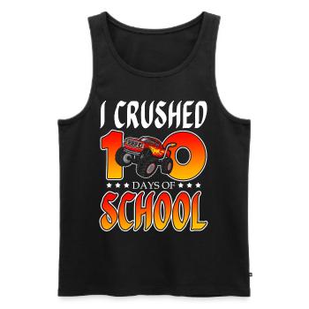 I smashed 100 days of school truck - Men's Premium Organic Tank Top - black - Front - AI Model Male 178 light (178cm)