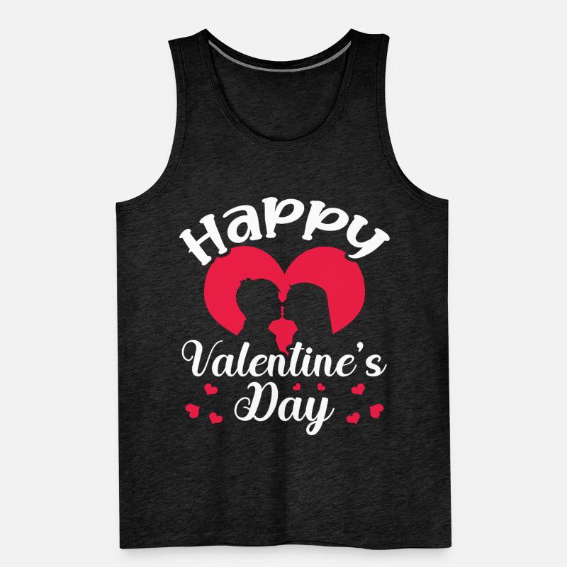 Joyeuse Saint-Valentin Relation intime couples Débardeur bio Premium Homme