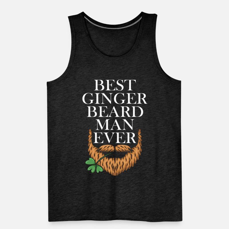 Bester Ingwer-bart-mann Aller Zeiten Kleeblatt Männer Premium Bio Tank Top