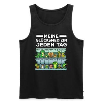 Medizin Für Das Glück Reptil Wildlife Tierretter - Männer Premium Bio Tank Top - Schwarz - Vorne - Michal (187cm)