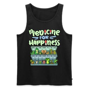 Medizin Für Das Glück Reptil Wildlife Tierretter - Männer Premium Bio Tank Top - Schwarz - Vorne - Michal (187cm)