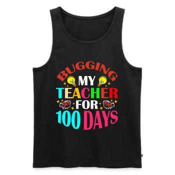 My teacher nerves for 100 days 100th day of school - Men's Premium Organic Tank Top - black - Front - Michal (187cm)