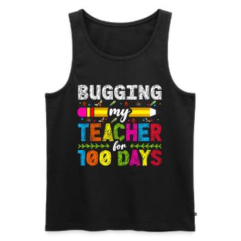 My teacher nerves for 100 days 100th day of school - Men's Premium Organic Tank Top - black - Front - Michal (187cm)