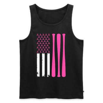 American Baseball Sports - Men's Premium Organic Tank Top - black - Front - Michal (187cm)