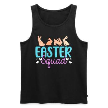 Ostern Kader Hoppy Kaninchen Christliche Ferien - Männer Premium Bio Tank Top - Schwarz - Vorne - AI Model Male 178 light (178cm)
