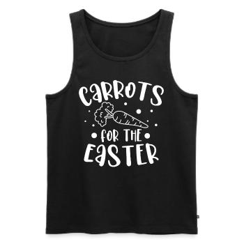 Carrots for Easter rabbit - Men's Premium Organic Tank Top - black - Front - AI Model Male 178 light (178cm)