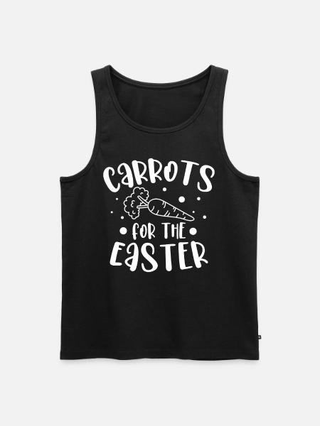 Carrots for Easter rabbit - Men's Premium Organic Tank Top - black
