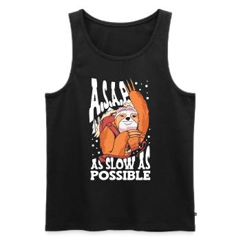A.s.a.p. So Langsam Wie Möglich Wildtiere - Männer Premium Bio Tank Top - Schwarz - Vorne - Michal (187cm)
