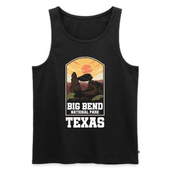 Big Bend National Park Texas American - Men's Premium Organic Tank Top - black - Front - Michal (187cm)