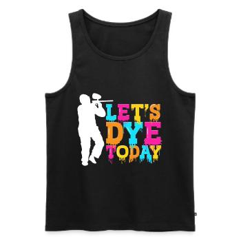 Let's Dye Today Silhouette Team Athletes - Men's Premium Organic Tank Top - black - Front - AI Model Male 178 light (178cm)