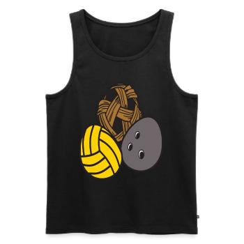 Sport Wasserball Athletic Bowling Ball Ostereier - Männer Premium Bio Tank Top - Schwarz - Vorne - AI Model Male 178 light (178cm)