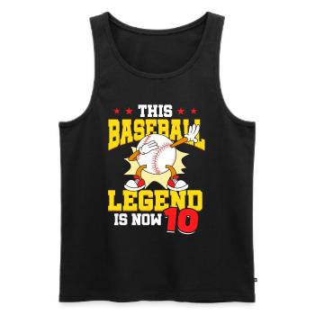 Diese Baseball-legende Ist Jetzt 10 Sports Kid - Männer Premium Bio Tank Top - Schwarz - Vorne - Michal (187cm)