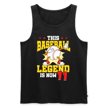 Diese Baseball-legende Ist Jetzt 11 Sports Kid - Männer Premium Bio Tank Top - Schwarz - Vorne - Michal (187cm)