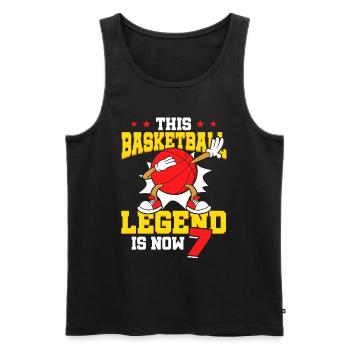 Diese Basketball-legende Ist Jetzt 7 Sports Kid - Männer Premium Bio Tank Top - Schwarz - Vorne - Michal (187cm)