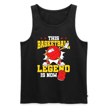 Diese Basketball-legende Ist Jetzt 8 Sports Kid - Männer Premium Bio Tank Top - Schwarz - Vorne - Michal (187cm)
