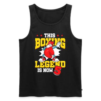 Diese Box-legende Ist Jetzt 5 Sport Kind 5. - Männer Premium Bio Tank Top - Schwarz - Vorne - Michal (187cm)
