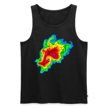 Joplin Superzelle, Tornado, Radar, Sturmjäger - Männer Premium Bio Tank Top - Schwarz - Vorne - AI Model Male 178 light (178cm)