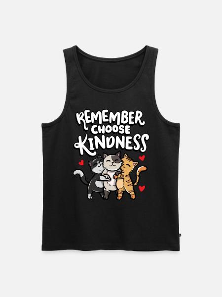 Remember choose kindness child - Men's Premium Organic Tank Top - black