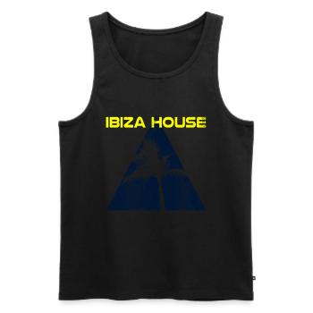 Maison Ibiza - Débardeur bio Premium Homme - noir - Devant - Michal (187cm)