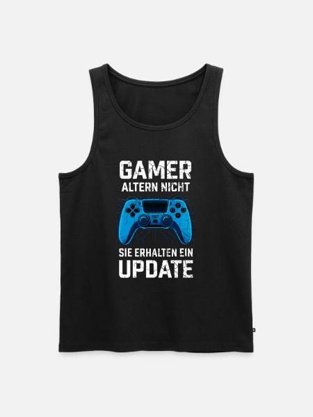 Gamers don't age - Men's Premium Organic Tank Top - black