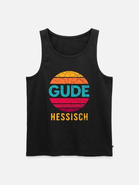 Gude Hessian - Men's Premium Organic Tank Top - black