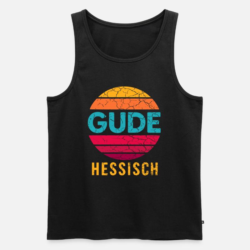 Gude Hessisch - Männer Premium Bio Tank Top - Schwarz