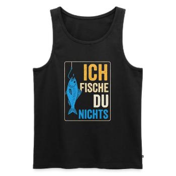 I fish – you don't fish - Men's Premium Organic Tank Top - black - Front - AI Model Male 178 light (178cm)