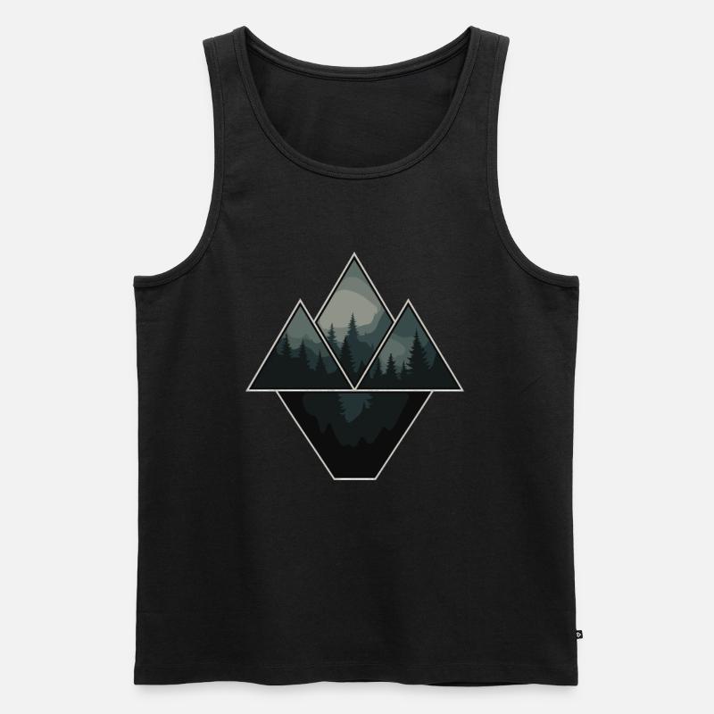 Forest Nature Lovers - Men's Premium Organic Tank Top - black