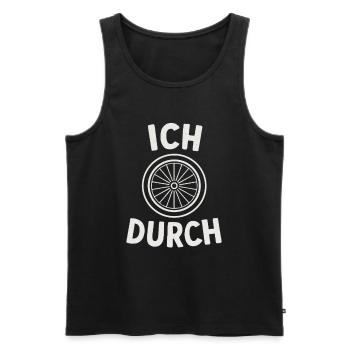 I'm going crazy – bike - Men's Premium Organic Tank Top - black - Front - AI Model Male 178 light (178cm)