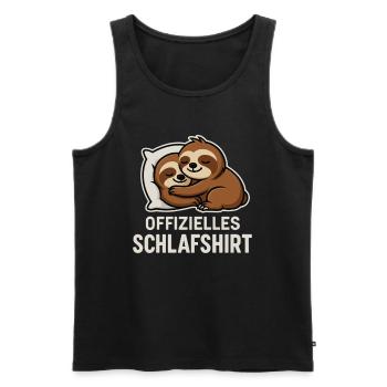Chemise de nuit Sloths - Débardeur bio Premium Homme - noir - Devant - Michal (187cm)