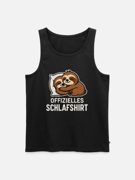 Sleep Shirt Sloths - Men's Premium Organic Tank Top - black