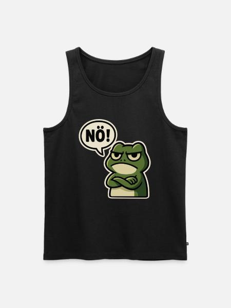 Nope Frog – Annoyed & Funny - Men's Premium Organic Tank Top - black
