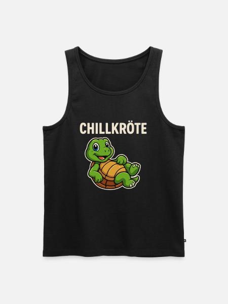Chill Toad Turtle - Funny Turtle - Men's Premium Organic Tank Top - black