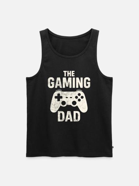The Gaming Dad Retro Controller - Men's Premium Organic Tank Top - black