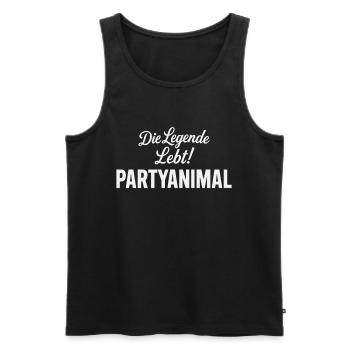 Fête des légendes - Débardeur bio Premium Homme - noir - Devant - Michal (187cm)