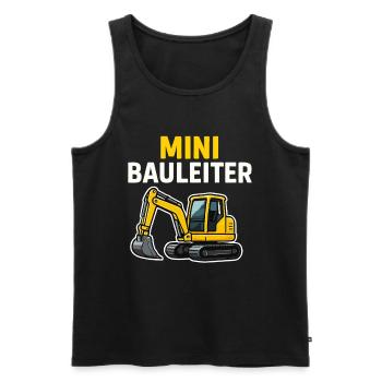 Bauleiter – Bagger Kinder Shirt - Männer Premium Bio Tank Top - Schwarz - Vorne - AI Model Male 178 light (178cm)