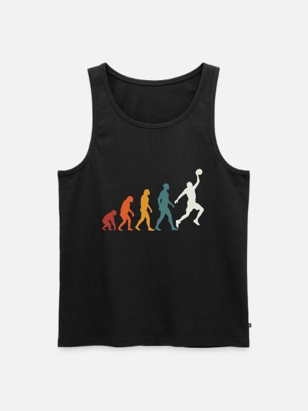Evolution Basketball Basketball - Men's Premium Organic Tank Top - black