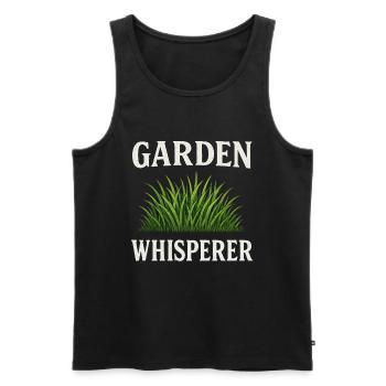 The Garden Whisperer – Conception de jardin amusante - Débardeur bio Premium Homme - noir - Devant - Michal (187cm)