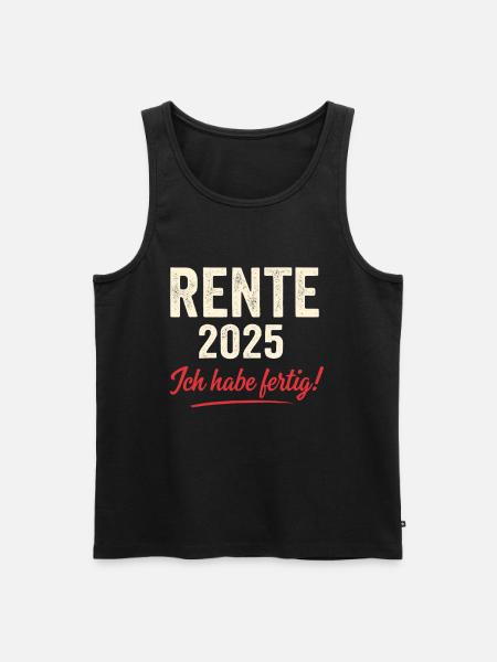 Pension 2025 – I'm done - Men's Premium Organic Tank Top - black