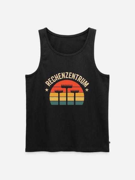 Data Center Retro Gardener Design - Men's Premium Organic Tank Top - black