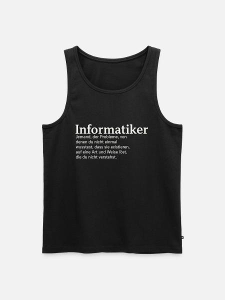 Computer scientist definition funny - Men's Premium Organic Tank Top - black