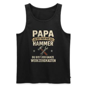 Dad – You are the whole toolbox - Men's Premium Organic Tank Top - black - Front - AI Model Male 178 light (178cm)