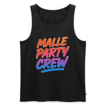 Malle Party Crew – Chemise de groupe - Débardeur bio Premium Homme - noir - Devant - Michal (187cm)