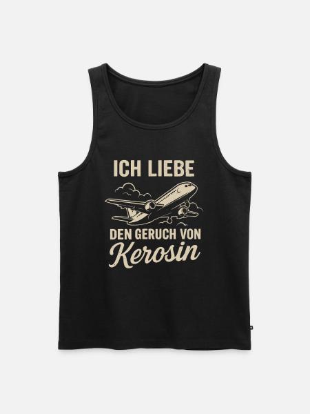 J’adore l’odeur du kérosène - Débardeur bio Premium Homme - noir