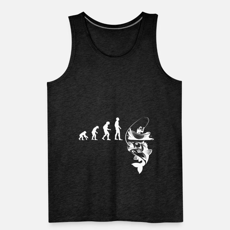 Evolution Pêcheur Pêche Pêche Pêche Pêche Débardeur bio Premium Homme